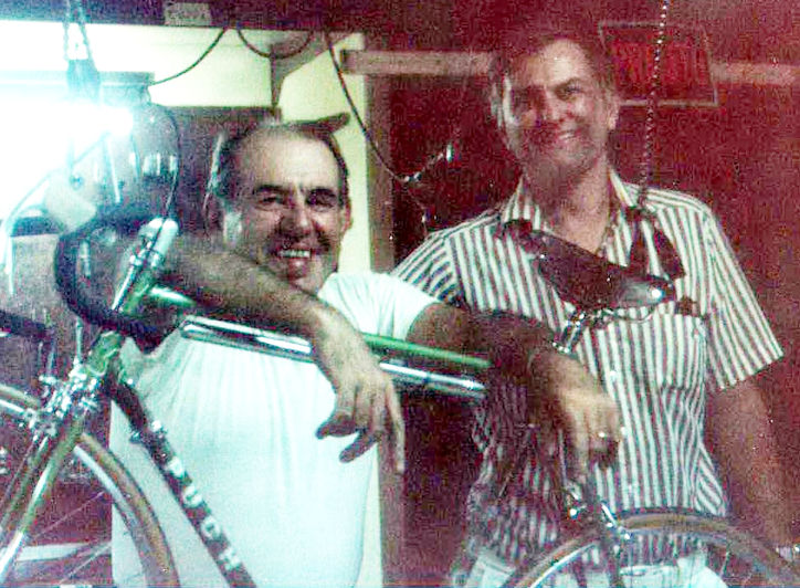 Gener Portuese and son in shop